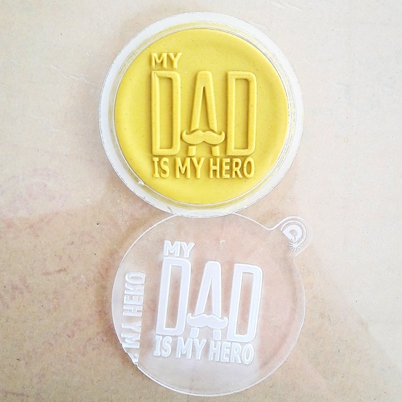 Special Father's Day Acrylic Outbosser Fondant Stamps For Cakes & Cupcakes. - Picture 10 of 14